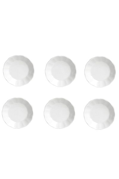 Porland Plain White Tea Plate 6 Pieces 12cm