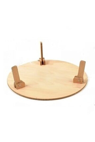 Arıcıoğlu Ahşap Yer Sofrası Natural Masa Ahşap Sofra 70 cm