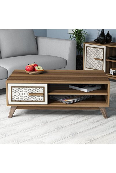 Variant Mobilya Ayla Orta Sehpa - Ceviz/Krem