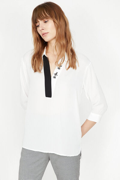 Koton Women's Ecru Blouse 9KAK66466IW