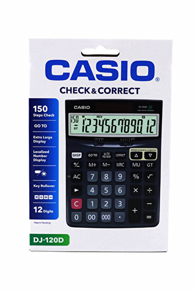 Casio Casıo Dj-120 D Masa Üstü Hesap Makinesi