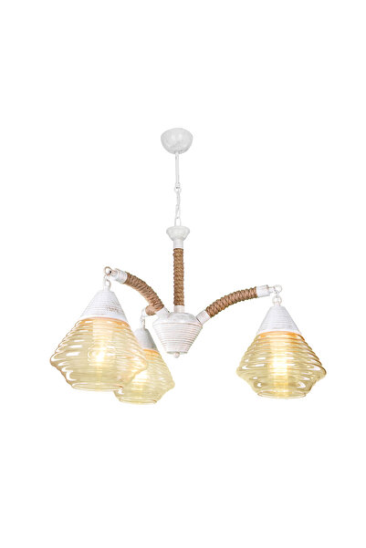 Modelight Şakül Avize 3'lü Beyaz Mdl.2989