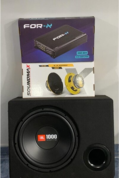 Soundmax Jbl Set 30 Cm Kabinli Bass 1000 Watt+for-x604 Anfi+midrange