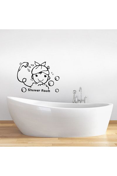 Tilki Dünyası Shower Room Shower Cabin and Bathroom Sticker