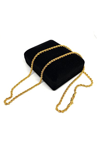 Gürler Kuyumculuk 55 Cm Pullu-arpa, Burgu-halat Zincir Altın Kolye - Ak0221