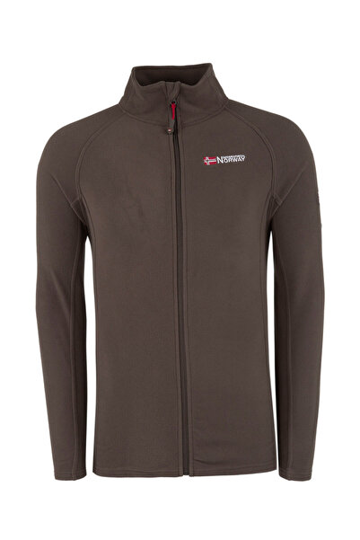 Norway Geographical Ανδρικό φούτερ καφέ φλις TUG