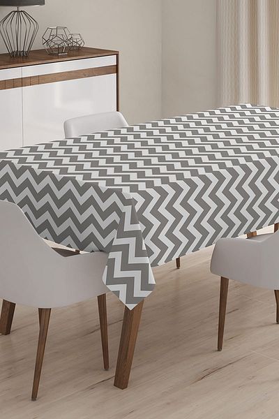 Realhomes Față de masă imprimată digital 3D cu design personalizat - 140 x 220 cm