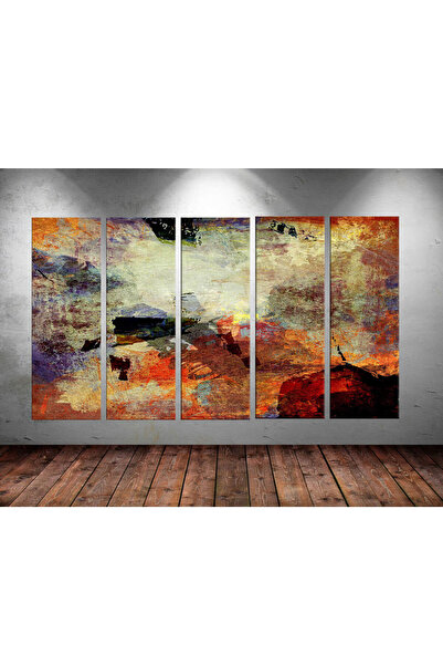 Tablo Center Dev Boyut 5 Parçalı Kanvas Tablo 150x90cm