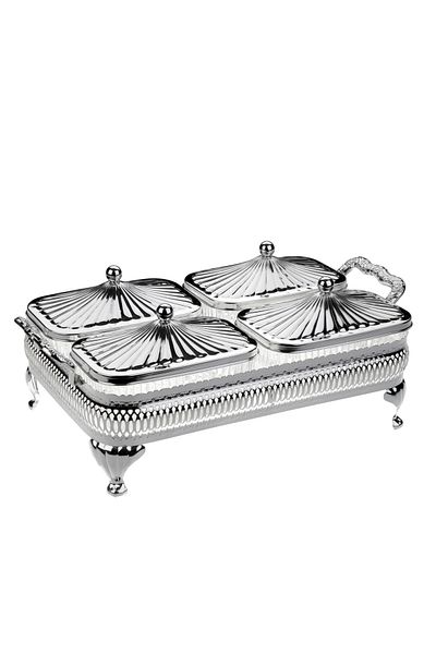 QUEEN ANNE طقم إفطار مكون من 4 قطع مع غطاء QA-04925