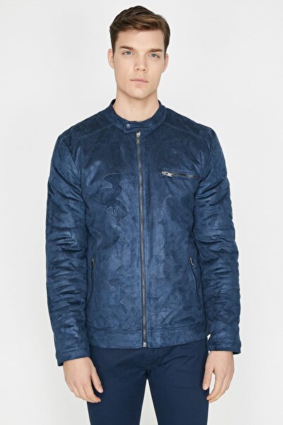 Koton Sötétkék mintás férfi dzseki 9YAM21202HW