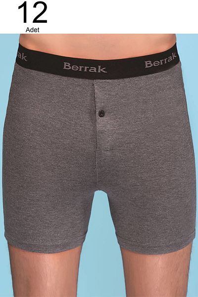 Berrak Ανδρικό Smoked 12 Pack 1059 Lycra Buttoned Boxer