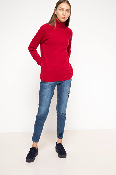 DeFacto Pulover de damă cu gât roscat H1651AZ.17WN.RD106