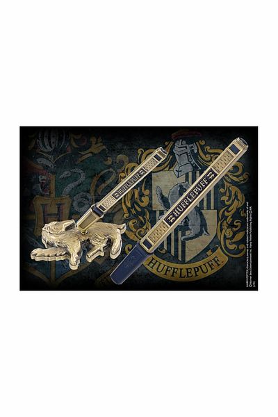 Noble Collection Harry Potter Hufflepuff House Pen and Table Top Stand