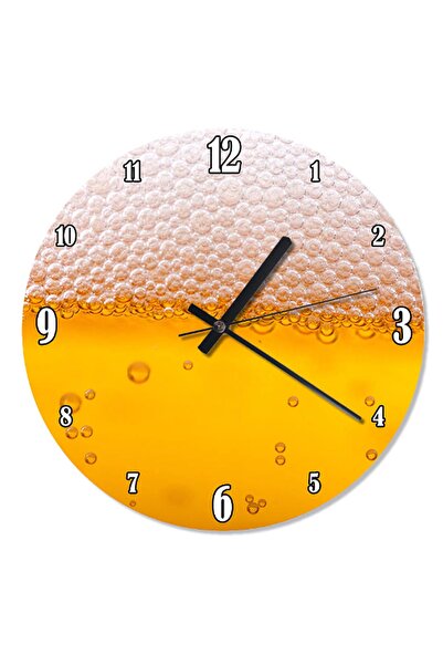 Cakatablo 30 cm Diameter Beer Foam Wall Clock