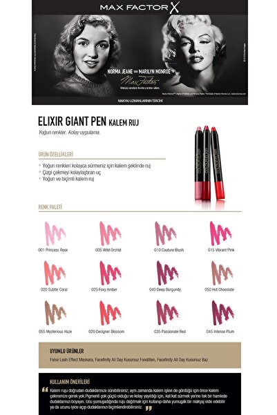 Max Factor Kalem Ruj - Colour Elixir 30 Designer Blossom 4015600442071