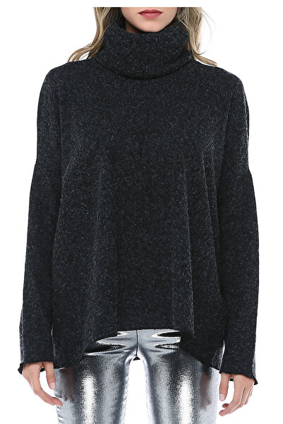 Quincey Women's Anthracite Turtleneck Sweater BD2417