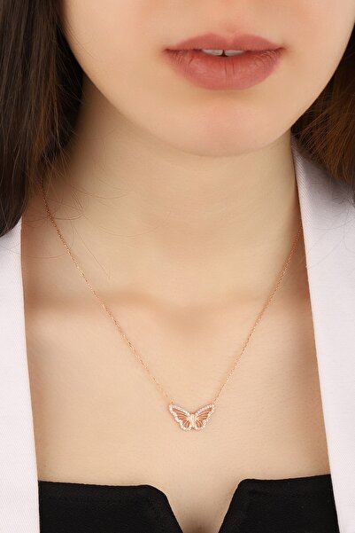 Lia Berto Kelebek 925 Ayar Gümüş Kolye