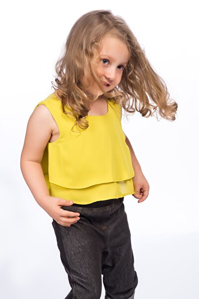 Pitti Girl's Oil Green Blouse 91001