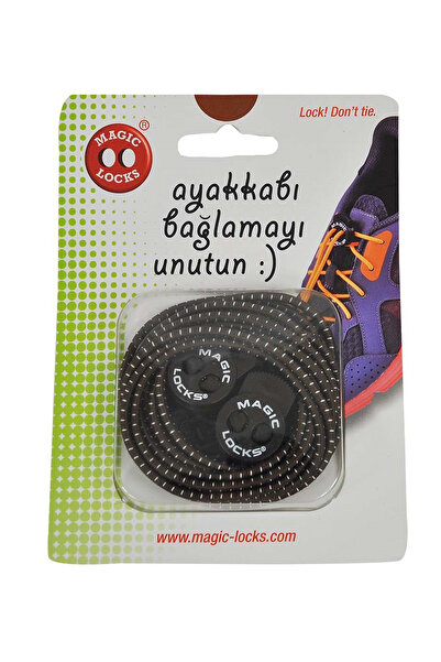 Nike Magic Locks Kahverengi Elastik Ayakkabı Bağcığı