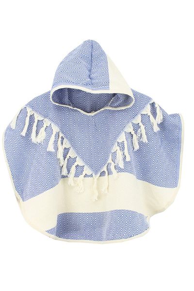 Bedinn Peshtemal Poncho Diamond Royal
