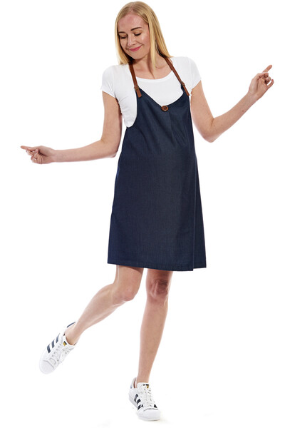 Motherway Hamile Denim Salopet Elbise