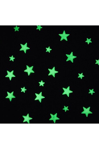 LightSpace Stıcker Fosforlu Yıldız Sticker - 50 Adet
