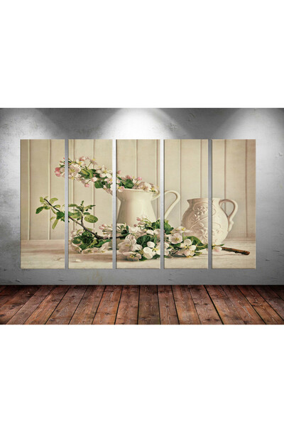 Tablo Center Dev Boyut 5 Parçalı Kanvas Tablo 150x90cm