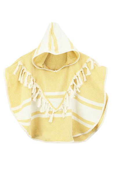 Bedinn Peshtemal Poncho Diamond Mustard