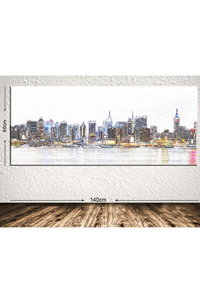 Tablo Center Dev Boyut Manzara Kanvas Tablo 60x140cm