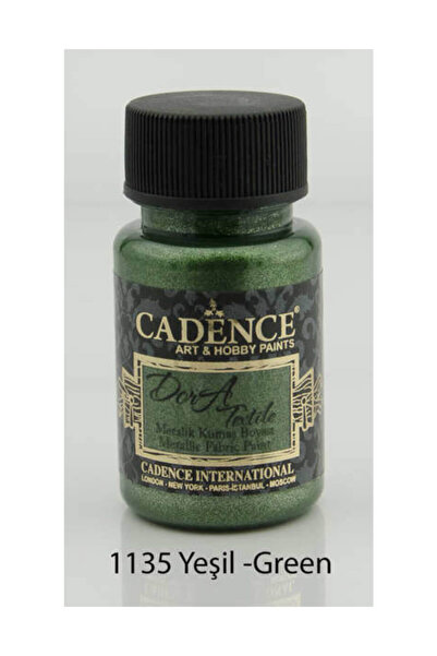 Cadence Dora Textile Metalik Kumaş Boyası 50 ml. 1135 YEŞİL