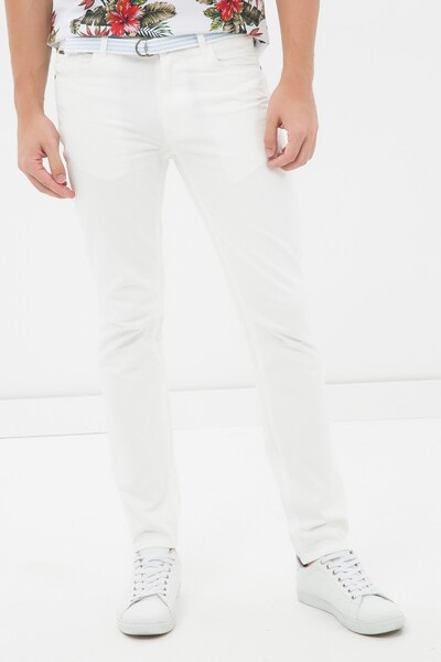 Koton Pantaloni Ecru pentru bărbați 6YAM42471KW