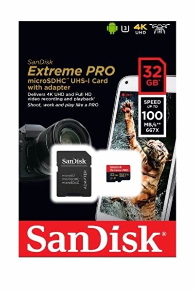 SanDisk Extreme Microsdhc 32gb Sd Adapter Rescue Pro Deluxe 100mb/s A1 C10 V30 Uhs-ı U3