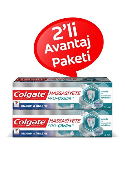 Colgate Diş Macunu Hassasiyete Pro Çözüm Onarım Ve Önleme 75 ml x 2 Paket