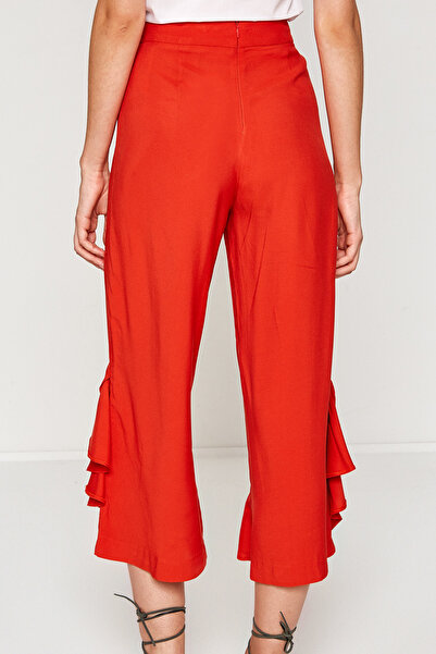 Koton Γυναικείο Παντελόνι Πορτοκαλί 7YAF40064OW