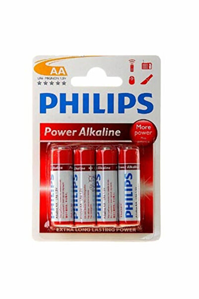 Philips Aa Kalem Pil Alkalin 4'lü Pil Lr6p4b/10