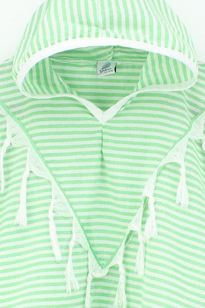 Bedinn Peshtemal Poncho Palace Pinstripe Green