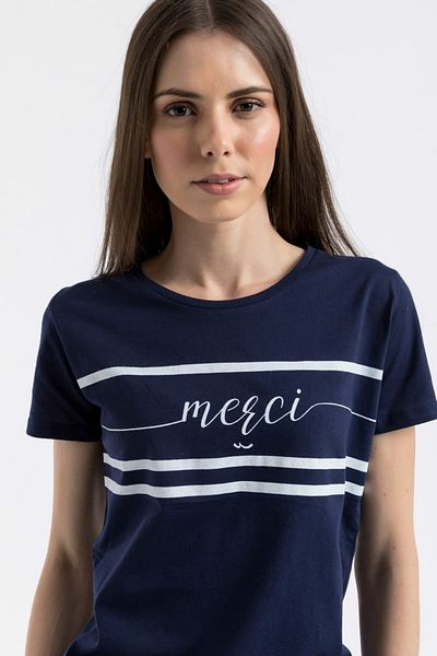 Ltb Μπλουζάκι Navy Blue - Χαλαρή εφαρμογή