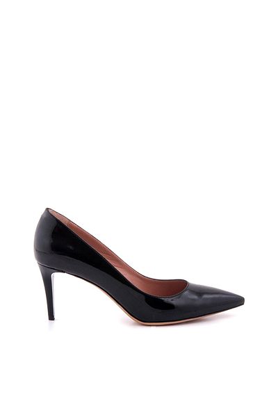 Tanca Pantofi cu toc negru din piele naturală de damă 152TCK557 21694