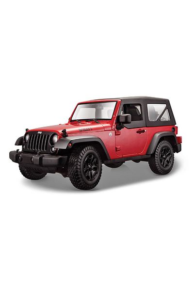 Maisto 2014 Jeep Wrangler 1-18 Model Car S-E Red /