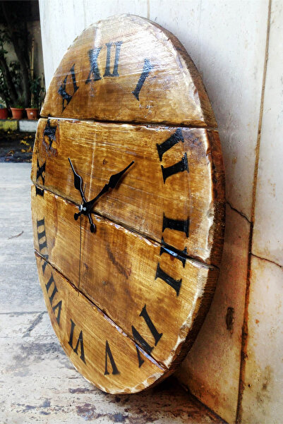 Markakanvas Ahşap Duvar Saati3-50x50cm MKSAATAHSP250