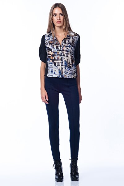 Pitti Women's Navy Blue Tights 40077