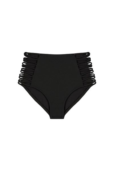 Penti Partea de jos de bikini neagră Basic High Fashion pentru femei PPBSHGBT17IY