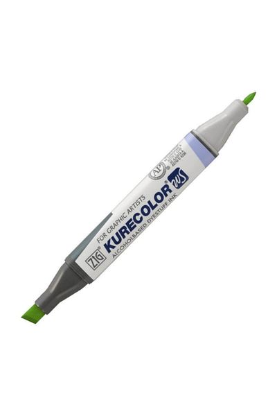 Zig Kurecolor Twin S Graphic Drawing Pen 125 (124) Yellow Green