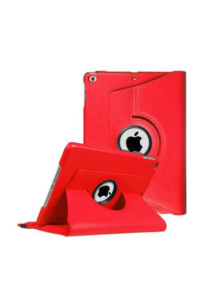 Microsonic Apple iPad 9.7 2018 (A1893-A1954) Kılıf 360 Dönerli Stand Deri Kır...