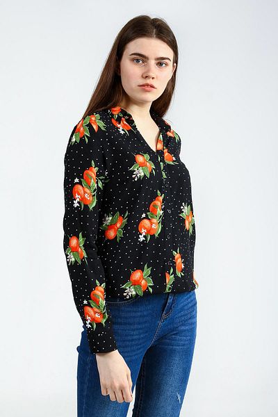 Collezione بلوزة نسائية سوداء - UCB510379A41
