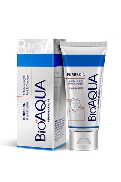 Bioaqua Pure Skin Facial Cleanser for Acne Prone Skin 100 gr
