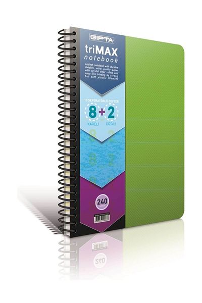 Gıpta Caiet marcaj Trımax Spiral Pp Cover A4 8+2 200 coli 3- 2405000 -2012