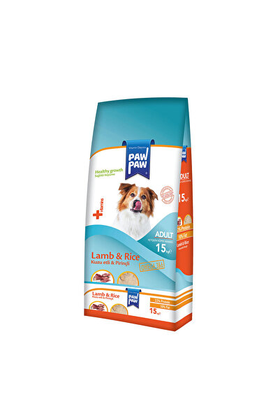 Paw Paw Kuzu Etli Ve Pirinçli Yetişkin Köpek Maması 15 Kg