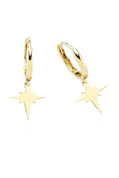 Glorria Kadın Altın Kutup Yıldızı Küpe CM0518