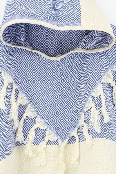 Bedinn Peshtemal Poncho Diamond Royal